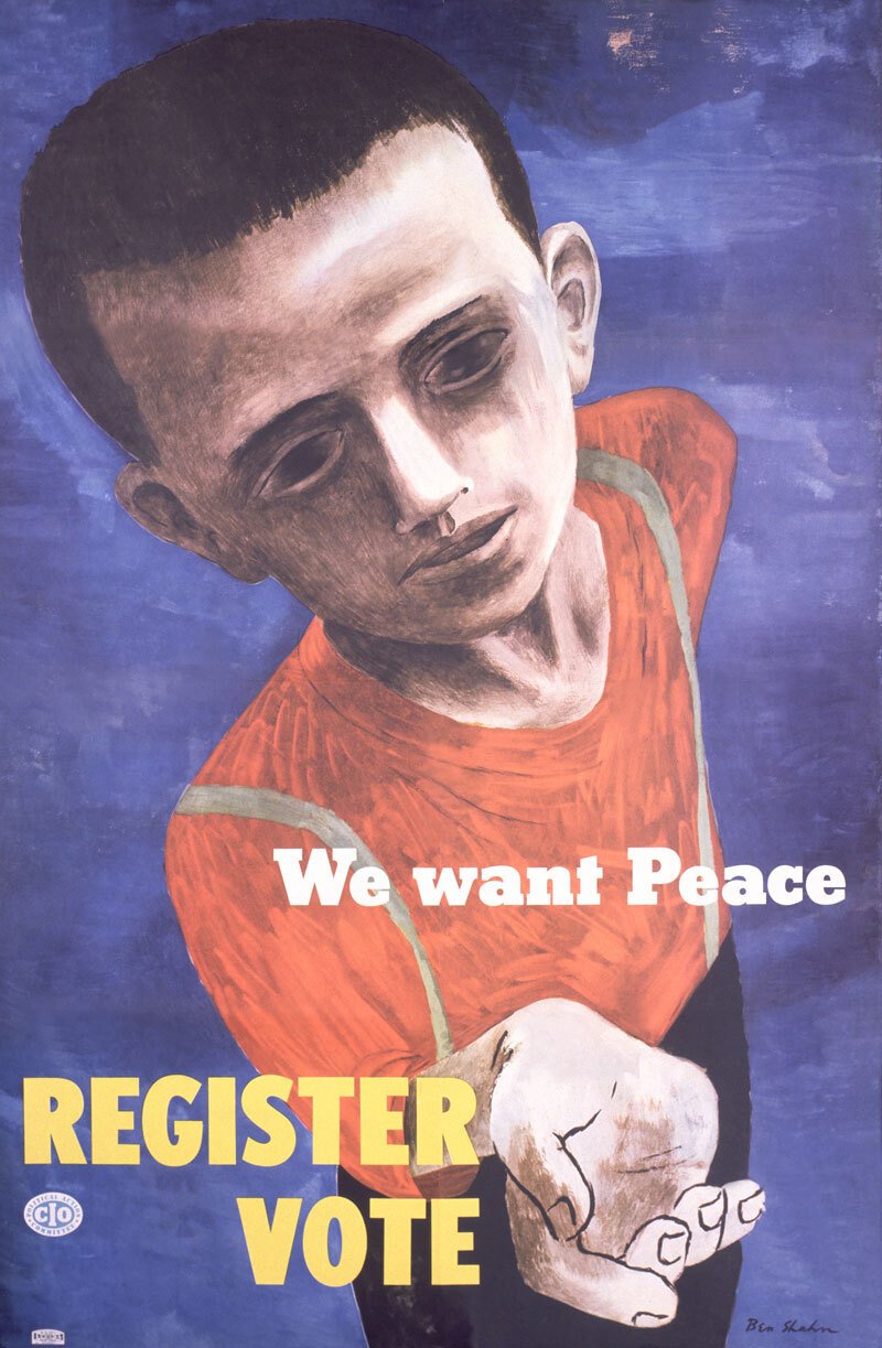 We Want Peace Poster