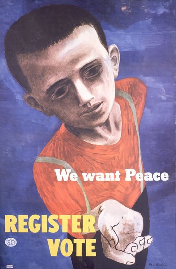 We Want Peace Poster