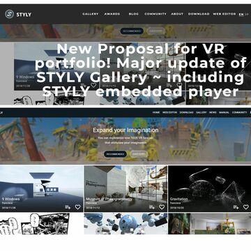 VR制作ツール「STYLY」が大幅リニューアル　ウェブ埋め込みやUI改善へ