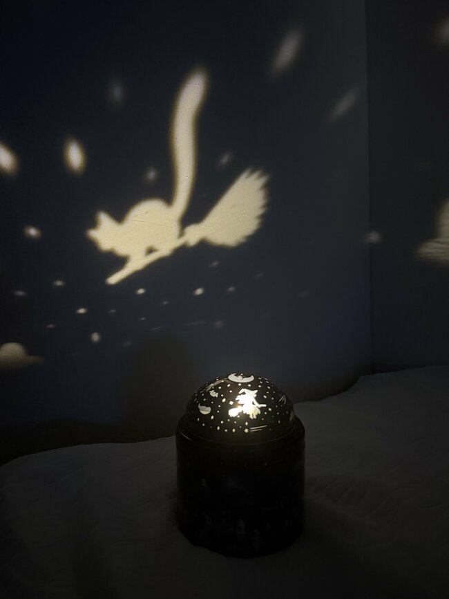 「衝動買いした」「見てて楽しい！」カルディの“光るハロウィン缶”が幻想的すぎる！「プラネタリウムみたい」「部屋中大きな影絵でいっぱい」《購入レビュー》