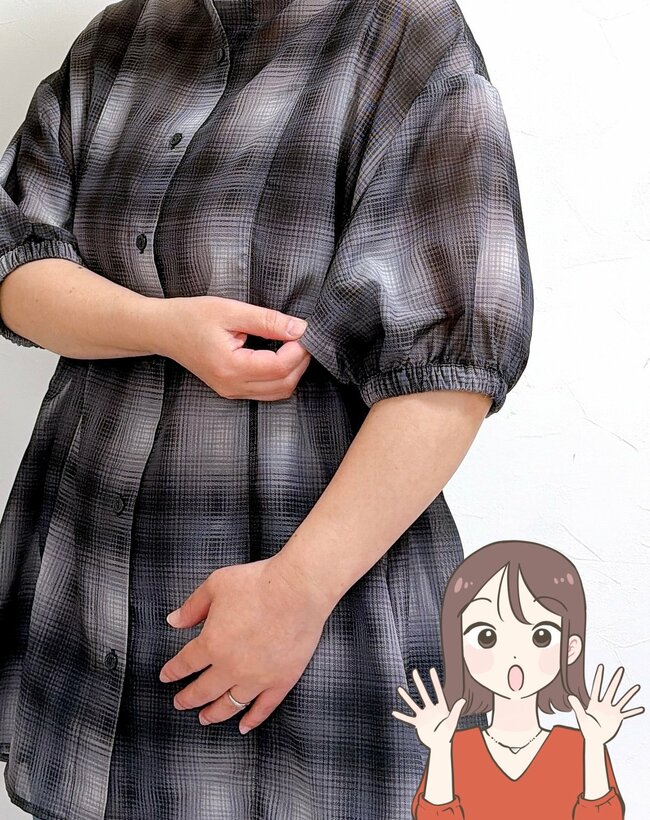かわいくて毎日着ていたい…!ワークマンの「お尻まで隠せるトップス」がサラッと涼しくて快適!1枚でコーデが映えるんです《購入レビュー》