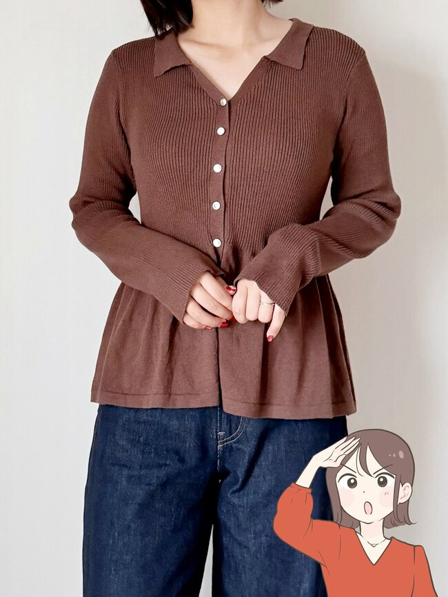 【しまむら】ふんわり体型カバーできる！2189円の「華奢見えニット」フレアなシルエットが素敵すぎる！《購入レビュー》