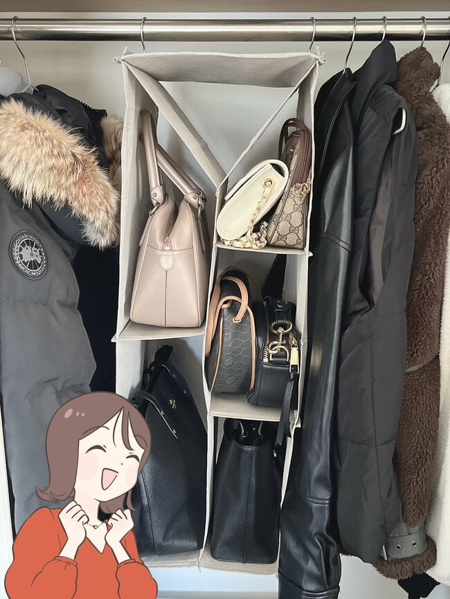 ごちゃごちゃのクローゼットがスッキリ…！ニトリの「浮かせる収納グッズ」が買って大正解だった！