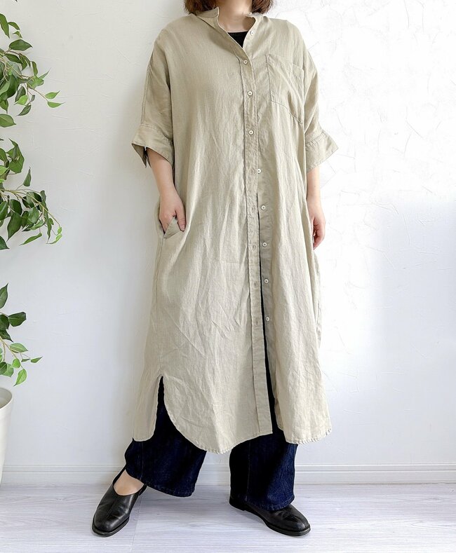 全身をまるっと体型カバー！しまむらの「楽ちんワンピース」今から秋までガンガン着回せます！《購入レビュー》